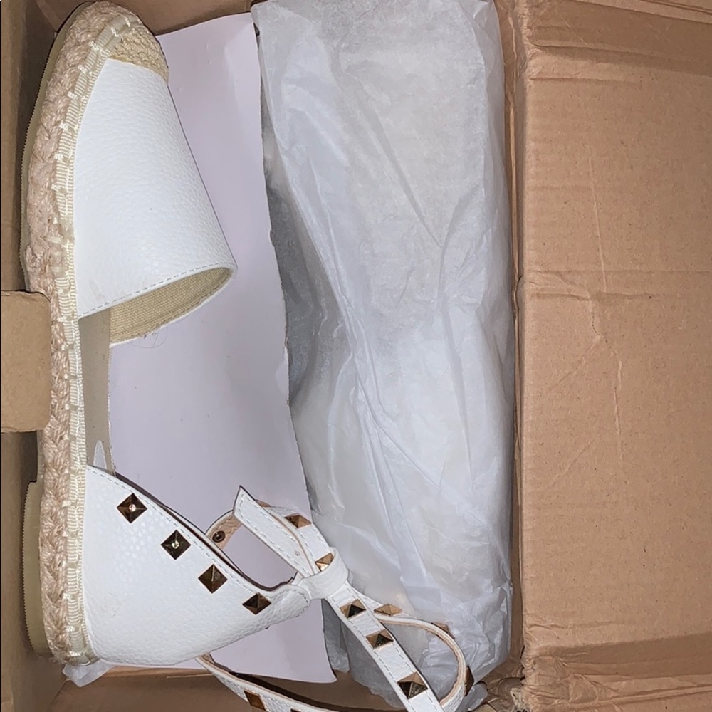 Stud Ankle-strap Espadrilles